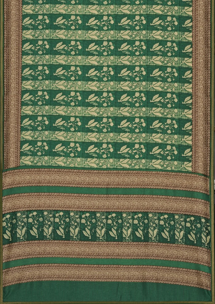 Green Tusser Silk Saree Ashvi 26237 