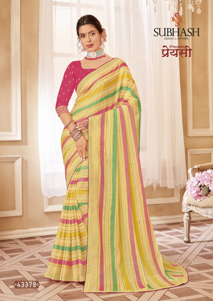  Mustard Brasso Saree 