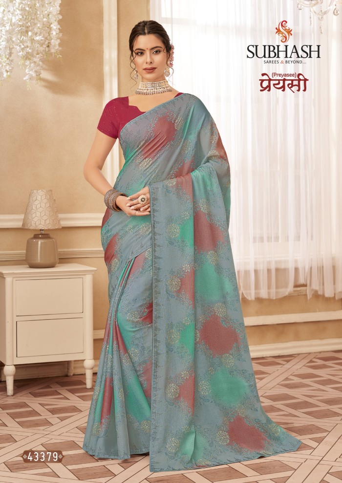  Grey Brasso Saree 
