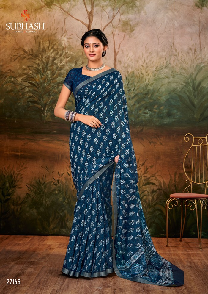 BLUE INDIGO SAREE