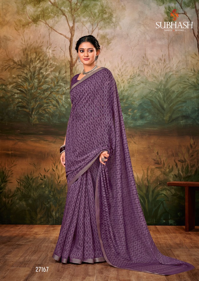 PURPLE  SAREE