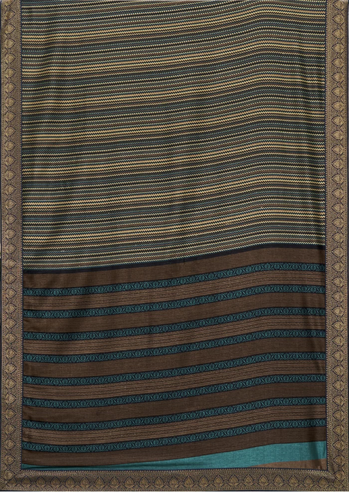 Brown Tusser Silk Saree Ashvi 26242 