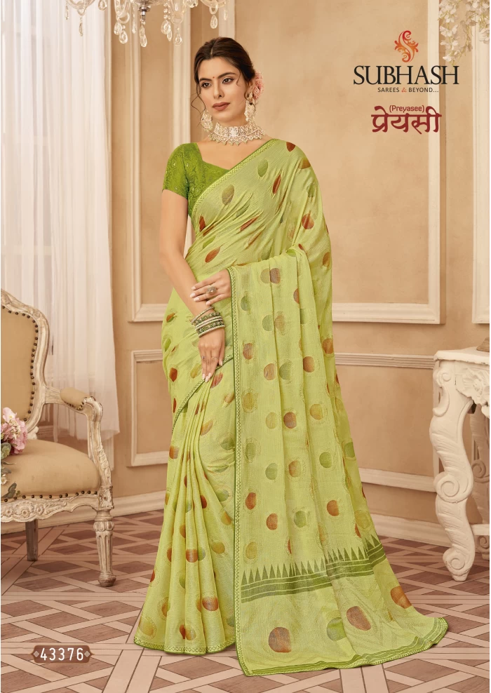  Pista Brasso Saree 