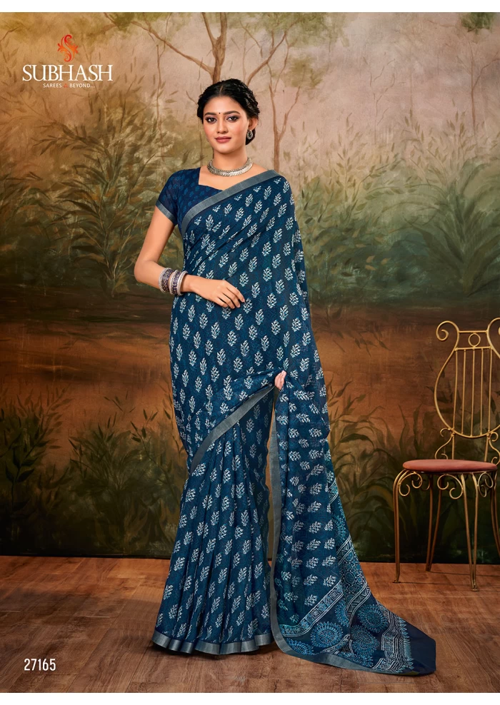 BLUE INDIGO SAREE