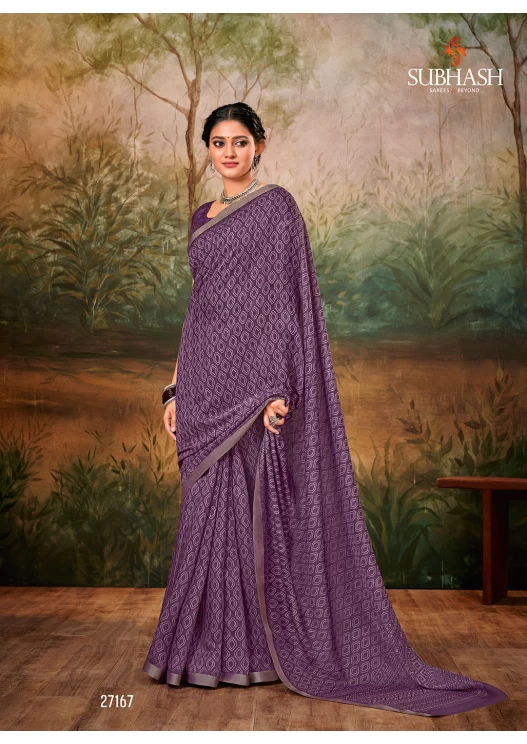 PURPLE  SAREE
