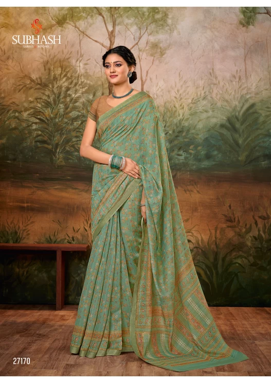 PASTEL GREEN SAREE