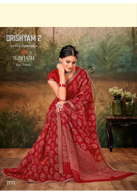 MAROON SAREE
