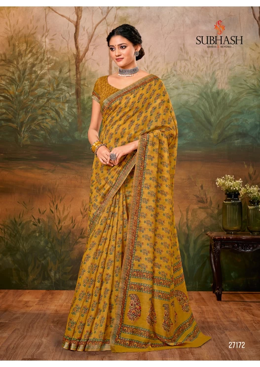 MUSTARD SAREE