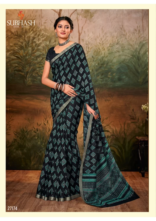 DARK GREY SAREE